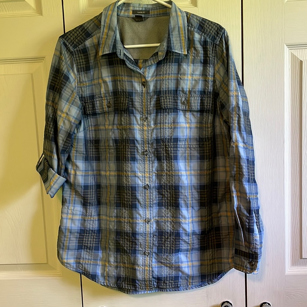 Eddie Bauer Shirt, Size Large, Long sleeved or Roll Sleeved
